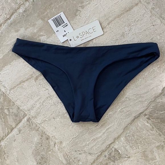 NWT L*Space Slate Blue Sandy Bikini Bottom (Size S) - Picture 3 of 6